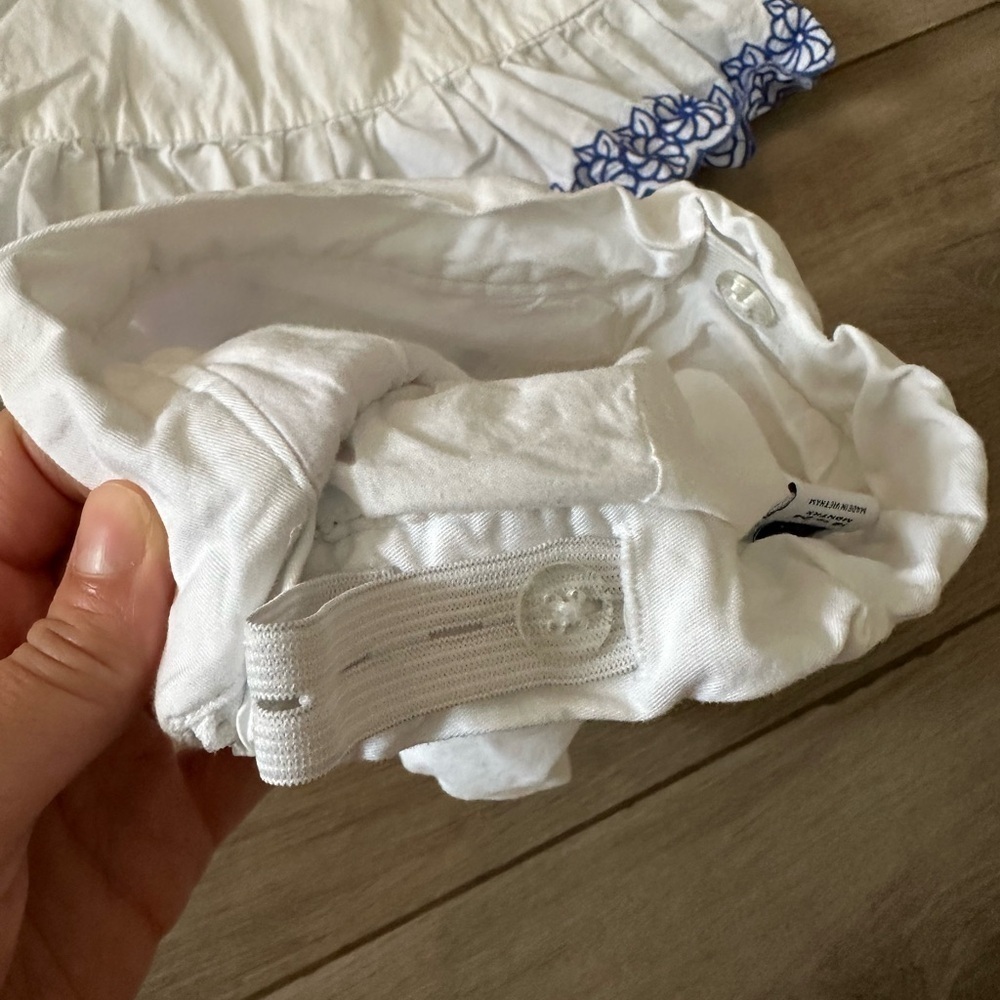 Girls Janie and Jack bundle nautical shorts and white and blue matching set - Picture 7 of 8